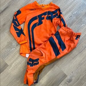 Fox Racing Orange Motocross Gear Set